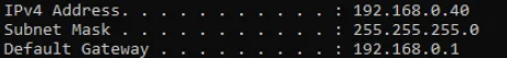 ipconfig